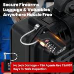 TSA Approved Heavy-Duty Gun Case Locks - 2 Pack