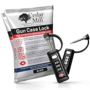 TSA Approved Gun Case Lock with Rubber Sleeve
