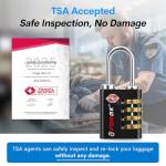 TSA Approved Dual-Opening Key/Combo Locks - 2 Pack
