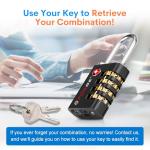 TSA Approved Dual-Opening Key/Combo Locks - 2 Pack