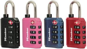 Master Lock TSA Approved Word Combination Lock