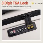 Landisun TSA Lock Carry-On Luggage Set, 20-Inch