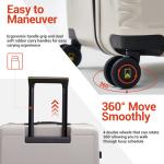 Landisun TSA Lock Carry-On Luggage Set, 20-Inch