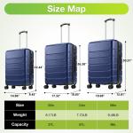EDX 28 Inch Expandable Luggage with TSA Lock