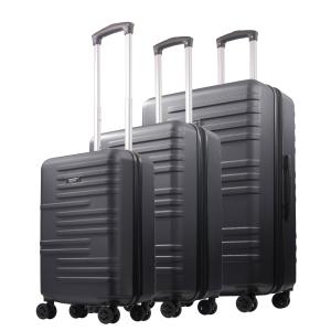 American Dreamliner Rolling Luggage Set - Black