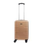Rose Gold Carry-On Luggage with Spinner Wheels
