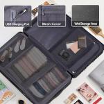 28-Inch Black Hardshell Spinner Suitcase with TSA Lock