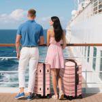 3-Piece Lightweight Rose Gold Luggage Set with TSA Lock