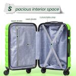 3-Piece Lightweight Hardside Suitcase Set with TSA Lock