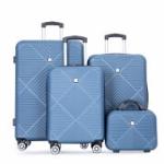 Tripcomp 4-Piece Hardcase Luggage Set - Blue