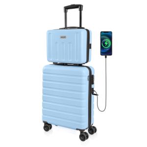 Lightweight Carry-On Luggage Set with TSA Lock
