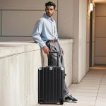 28-Inch Black Hardside Suitcase with TSA Lock