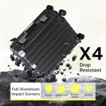 28-Inch Black Hardside Suitcase with TSA Lock