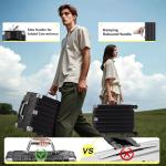 28-Inch Black Hardside Suitcase with TSA Lock