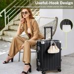 28-Inch Black Hardside Suitcase with TSA Lock