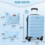 Lightweight 3-Piece Luggage Set with TSA Lock