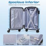 Lightweight 3-Piece Luggage Set with TSA Lock
