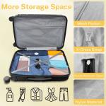 3-Piece Hardshell Luggage Set with TSA Lock