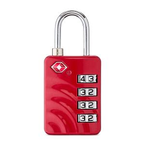 Protege Red 4-Dial TSA Luggage Lock