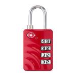 Protege Red 4-Dial TSA Luggage Lock