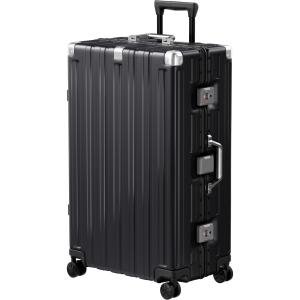 28-Inch Black Hardside Suitcase with TSA Lock