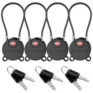 Forge TSA Approved 4-Pack Key Luggage Locks