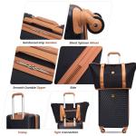 Landisun 3-Piece Hardside Luggage Set with Wheels