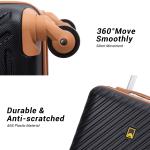 Landisun 3-Piece Hardside Luggage Set with Wheels