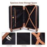 Landisun 3-Piece Hardside Luggage Set with Wheels