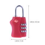 LABSERRON TSA Approved Red Suitcase Lock Set
