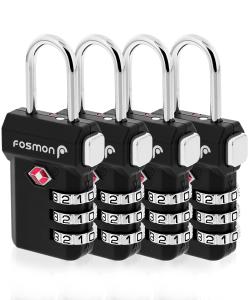 Fosmon TSA Approved 3-Digit Luggage Lock Set