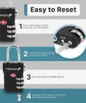 Fosmon TSA Approved 3-Digit Luggage Lock Set