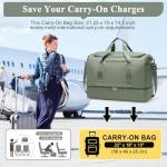 Extra Large Weekend Duffle Bag with Shoe Compartment