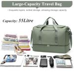 Extra Large Weekend Duffle Bag with Shoe Compartment