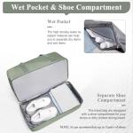 Extra Large Weekend Duffle Bag with Shoe Compartment