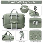 Extra Large Weekend Duffle Bag with Shoe Compartment