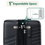 WASUHE 20" Expandable Hardside Carry-on Luggage