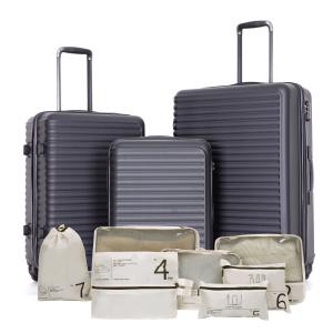 Travelhouse Lightweight Hardshell Luggage Set with Lock