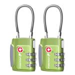 Fosmon TSA Approved Cable Luggage Locks - 2 Pack