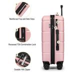 3 Piece TSA Lock Hardside Luggage Set with Spinner Wheels