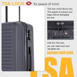 Travelhouse Lightweight Hardshell Luggage Set with Lock