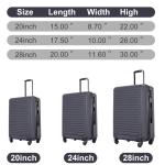 Travelhouse Lightweight Hardshell Luggage Set with Lock