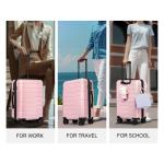 3 Piece TSA Lock Hardside Luggage Set with Spinner Wheels