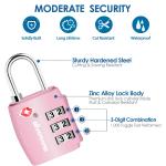 2 Pack TSA Approved Combination Luggage Locks