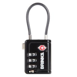 Brinks TSA Combination Padlock with Steel Cable