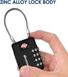 2 Pack TSA Approved 4-Digit Luggage Locks