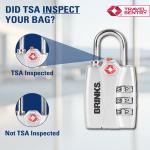 Brinks 30mm Steel TSA Indicator Padlock