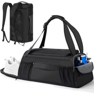 Waterproof Duffle Bag with Shoe Compartment