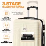 SANOPY 5-Piece TSA-Approved Luggage Set
