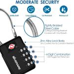 2 Pack TSA Approved 4-Digit Luggage Locks